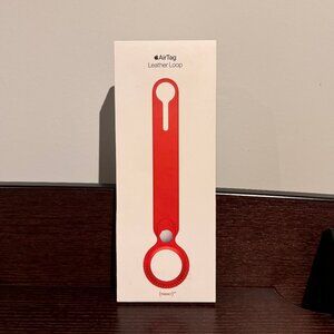 BNIB Apple AirTag Leather Loop - Product RED